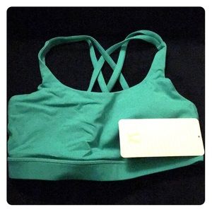 NWT Lululemon Energy Bra size 6 Jungle Green